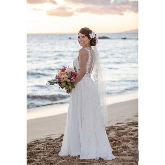 BHLDN Jenny Yoo Elinor Wedding Gown Size 6 NEW - Picture 12 of 16